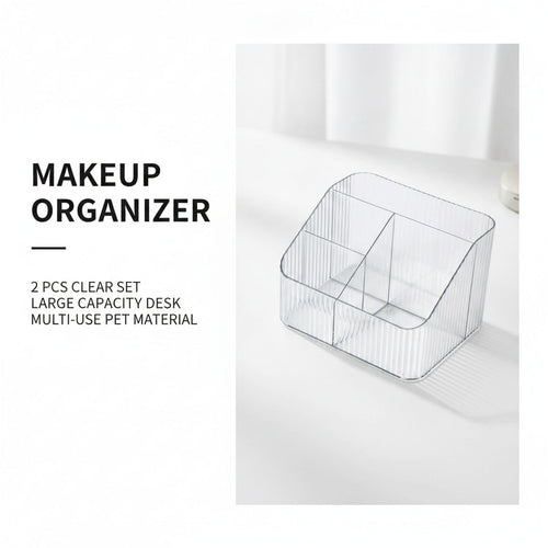 2 Pcs Makeup Storage Organiser Boxes Set | StorageOZ
