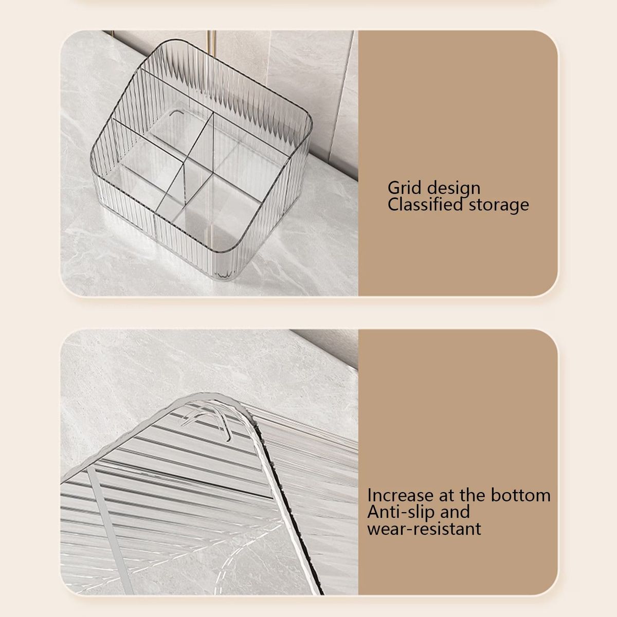 2 Pcs Makeup Storage Organiser Boxes Set | StorageOZ