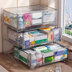 Grey Medicine Storage Box Home Organiser | StorageOZ