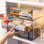 Grey Medicine Storage Box Home Organiser | StorageOZ