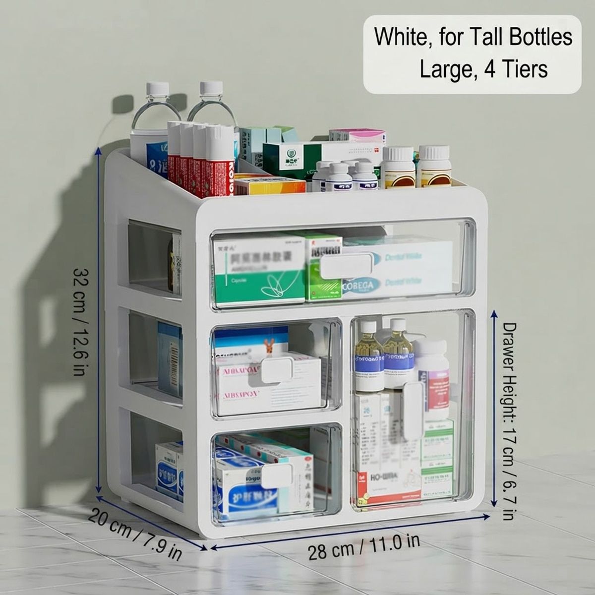 Medicine Cabinet Storage Organiser Box Set | StorageOZ