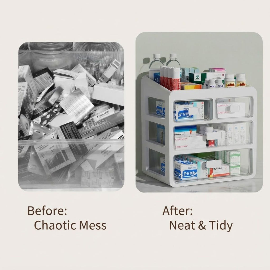 Medicine Cabinet Storage Organiser Box Set | StorageOZ