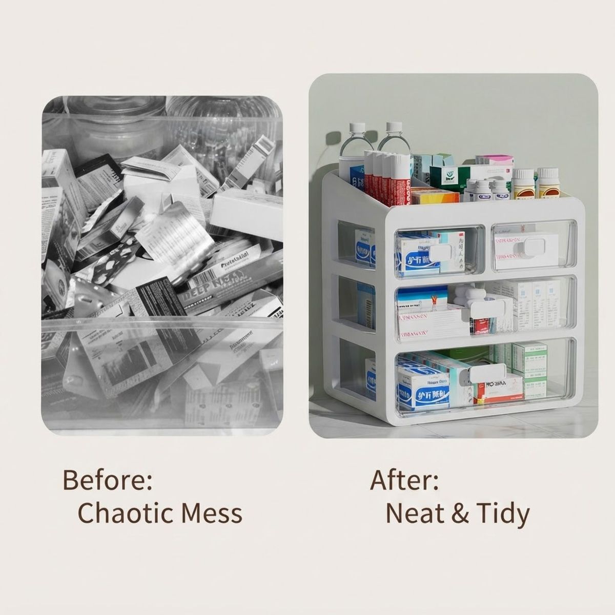 Medicine Cabinet Storage Organiser Box Set | StorageOZ