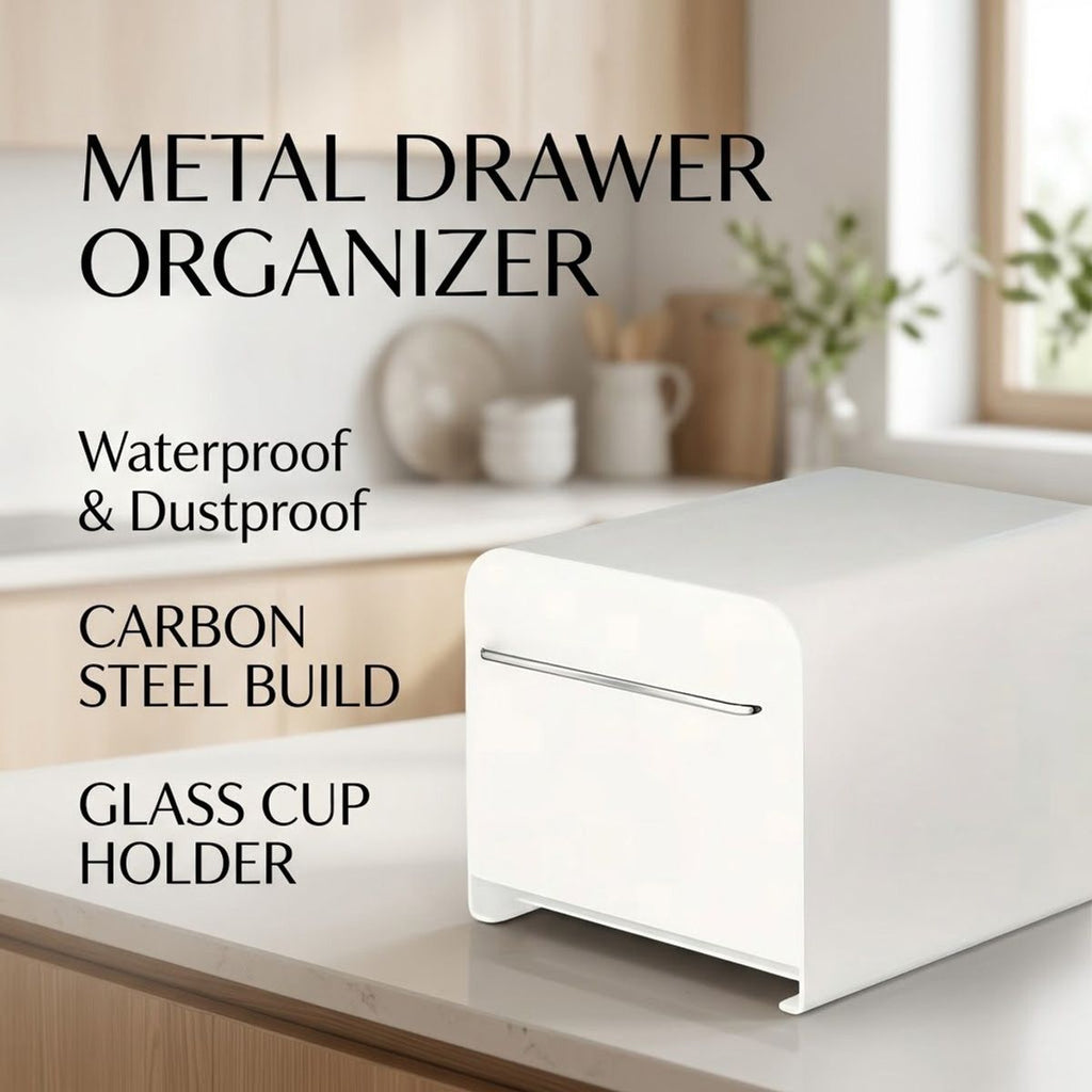 Metal Drawer Storage Box Desk Home Organiser | StorageOZ