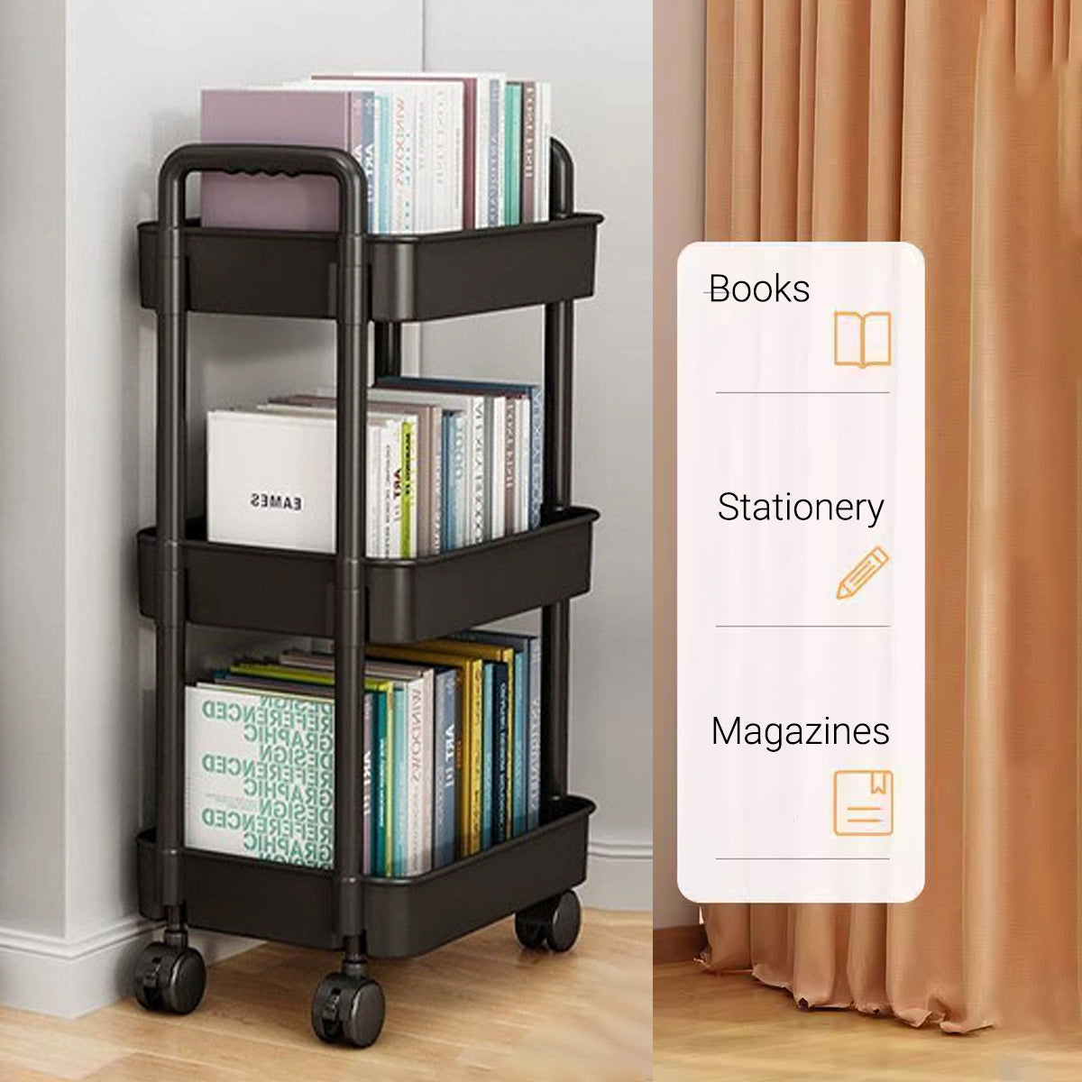 Movable Storage Cart 3 to 5 Layers Organiser | StorageOZ