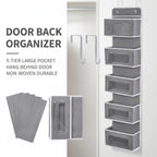 Dark Grey 5 Tier Closet Storage Organiser | StorageOZ
