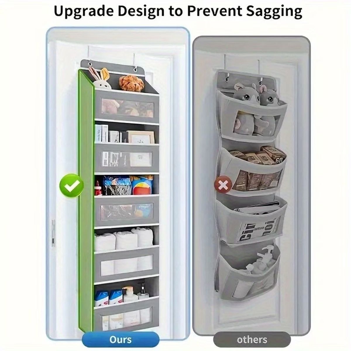 Dark Grey 5 Tier Closet Storage Organiser | StorageOZ
