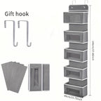 Dark Grey 5 Tier Closet Storage Organiser | StorageOZ