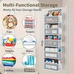 Dark Grey 5 Tier Closet Storage Organiser | StorageOZ