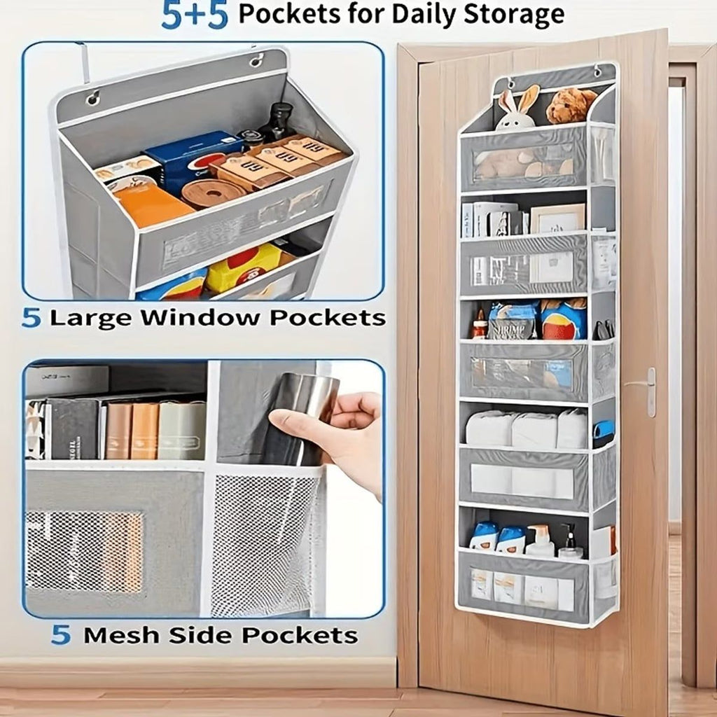 Dark Grey 5 Tier Closet Storage Organiser | StorageOZ