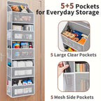 Dark Grey 5 Tier Closet Storage Organiser | StorageOZ
