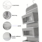 Dark Grey 5 Tier Closet Storage Organiser | StorageOZ