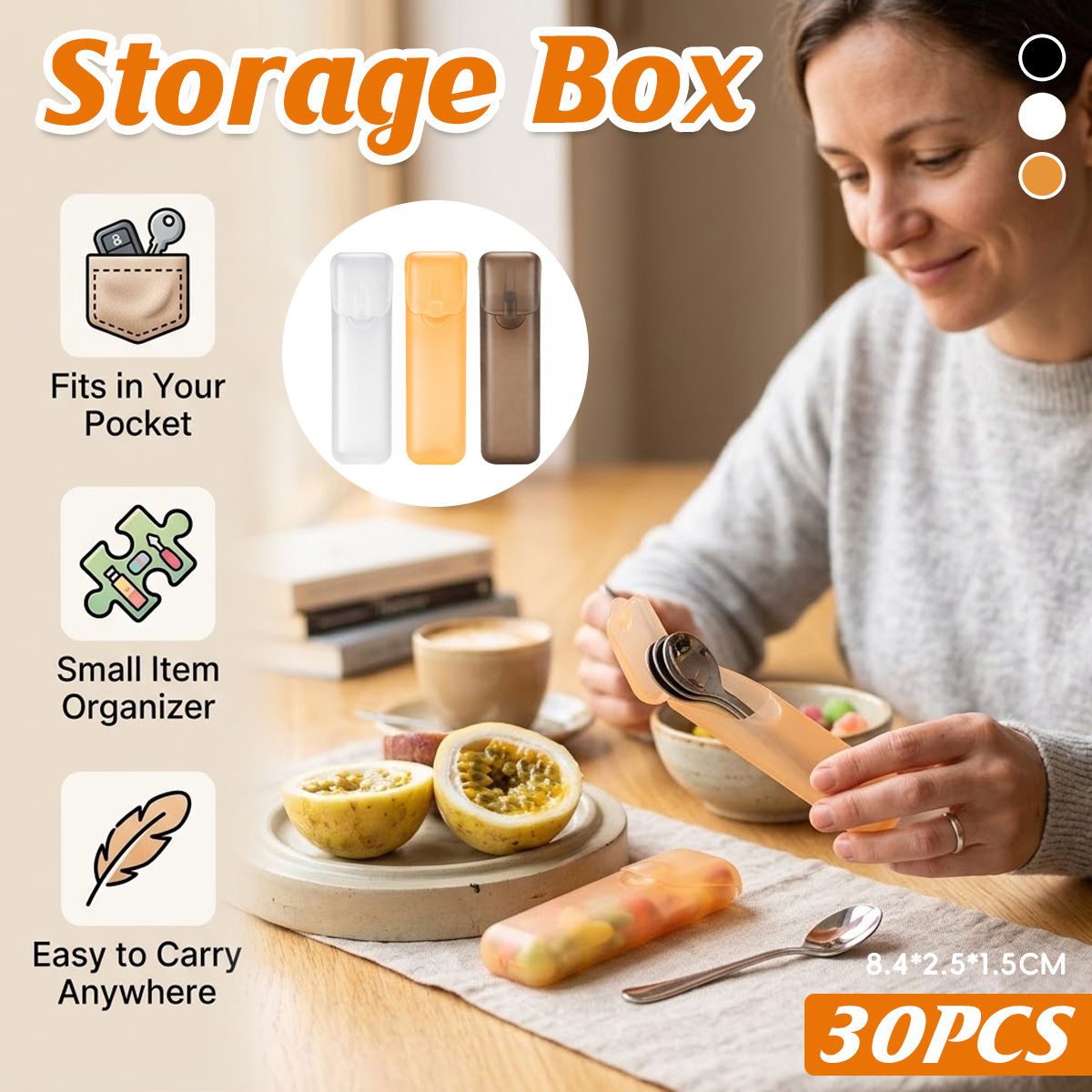 20 Pcs PP Storage Boxes Three Colours Set | StorageOZ