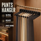 10 Pcs Black Pants Hanger Storage Organiser | StorageOZ