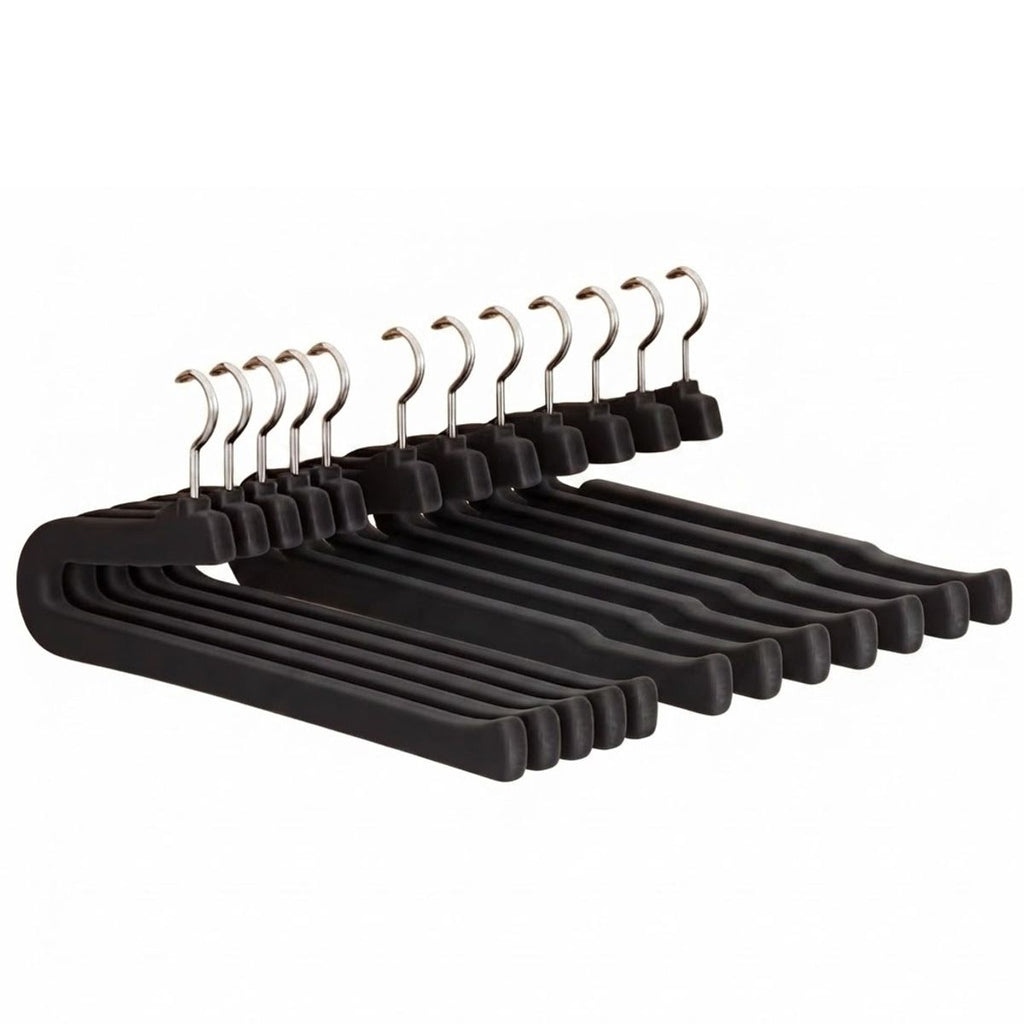 10 Pcs Black Pants Hanger Storage Organiser | StorageOZ