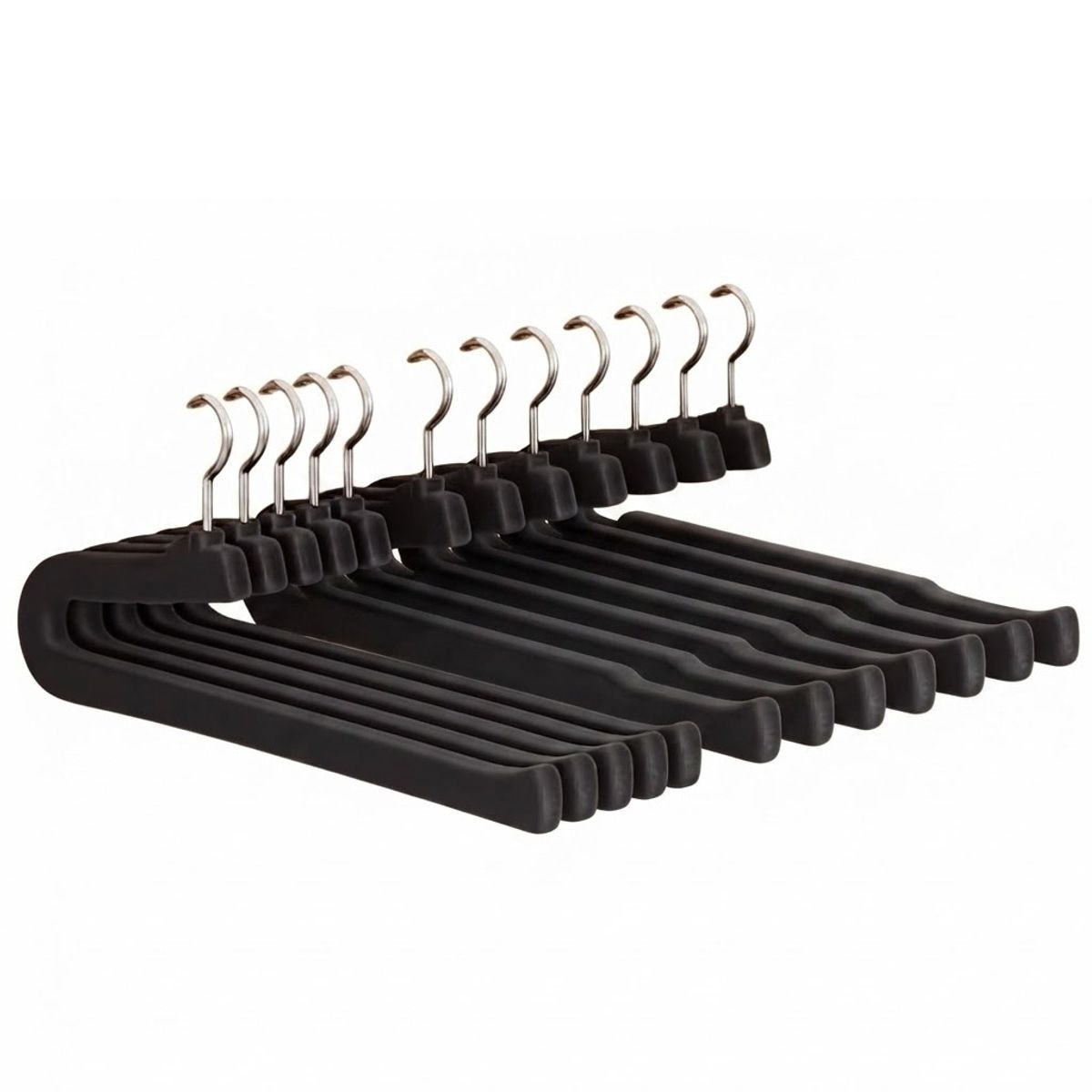 10 Pcs Black Pants Hanger Storage Organiser | StorageOZ