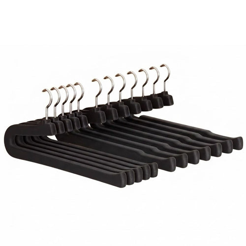 10 Pcs Black Pants Hanger Storage Organiser | StorageOZ
