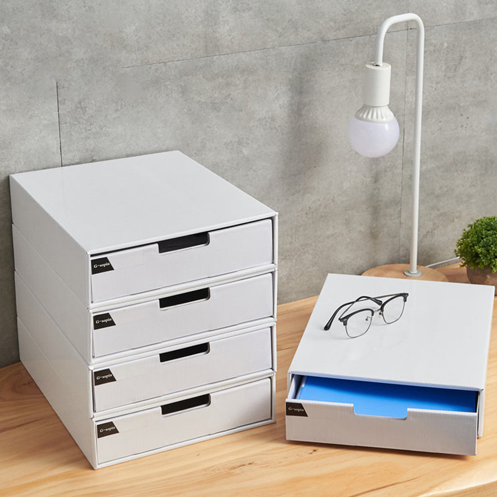3 Pcs Paper Drawer Boxes Two Colours Set | StorageOZ