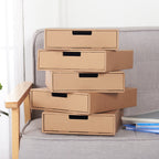 3 Pcs Paper Drawer Boxes Two Colours Set | StorageOZ