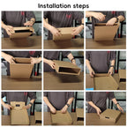 3 Pcs Paper Drawer Boxes Two Colours Set | StorageOZ