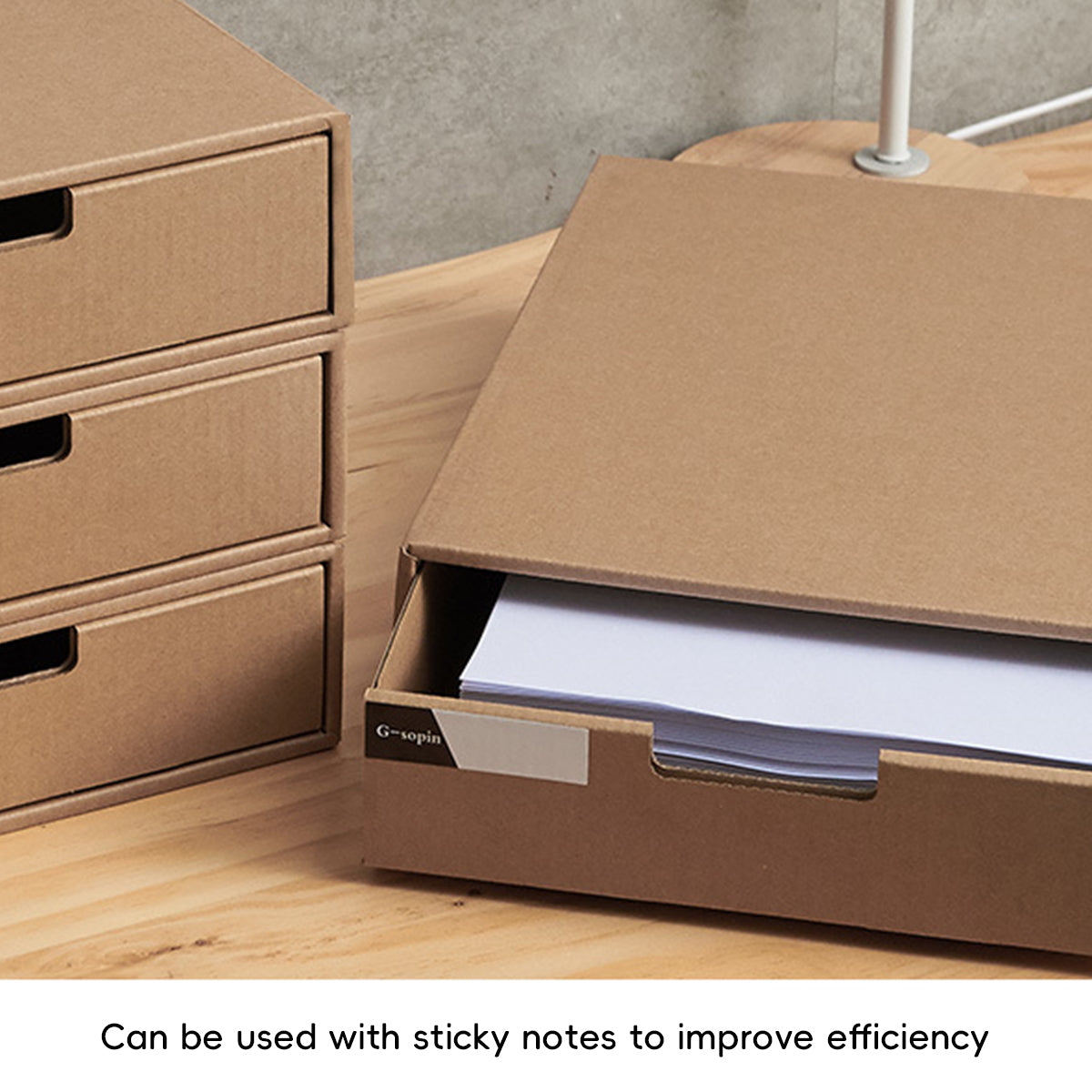 3 Pcs Paper Drawer Boxes Two Colours Set | StorageOZ