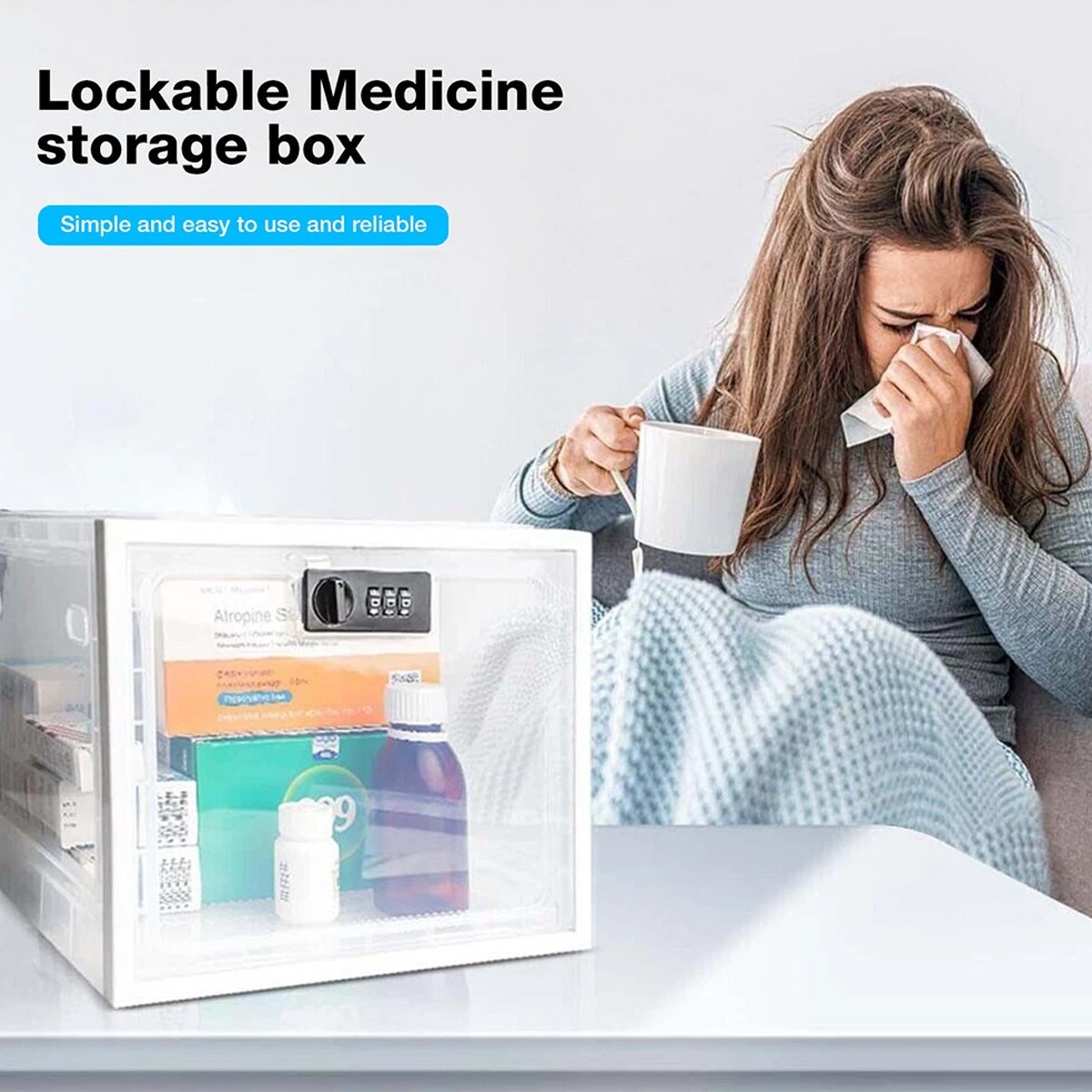 Password Lock Boxes Two Colours Organiser | StorageOZ