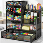 Black Desk Pen Holder Storage Cup Organiser | StorageOZ