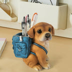 Blue Dog Shape Desk Pen Holder Organiser | StorageOZ