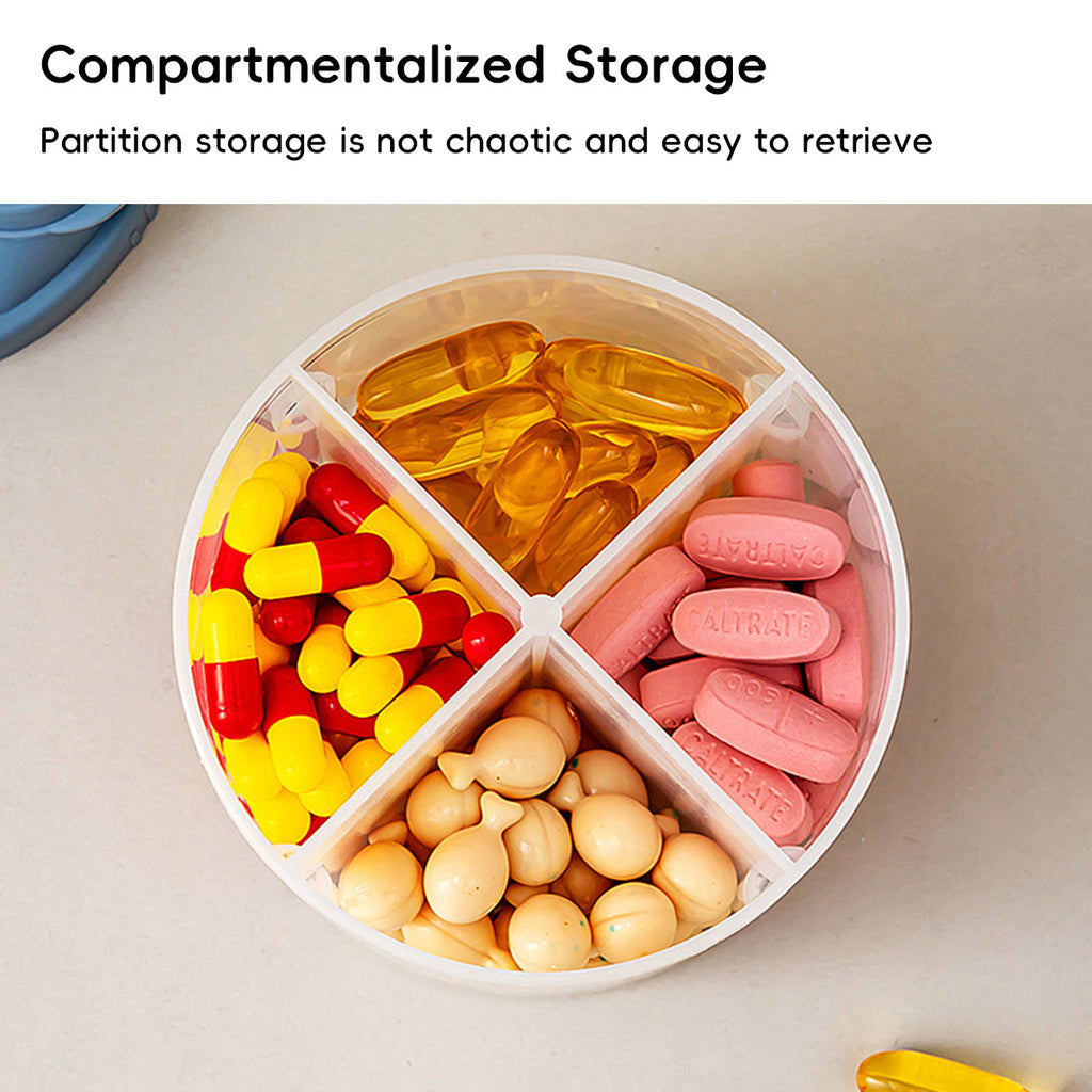 3 Pcs Portable Pill Organisers Three Colours | StorageOZ