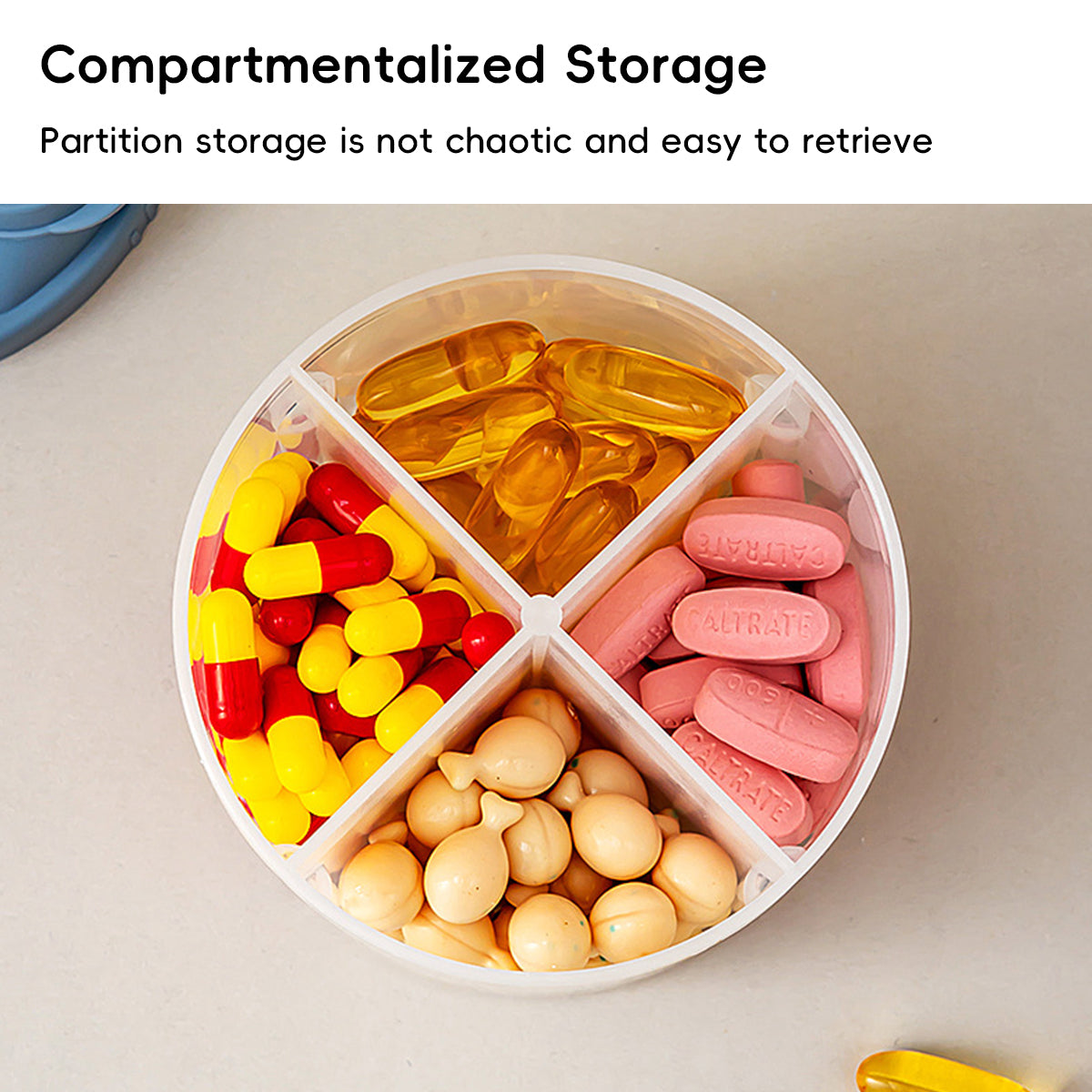 3 Pcs Portable Pill Organisers Three Colours | StorageOZ