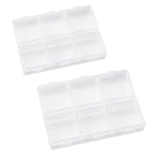 30 Pcs 6 Cell Parts Boxes Two Sizes Rack | StorageOZ