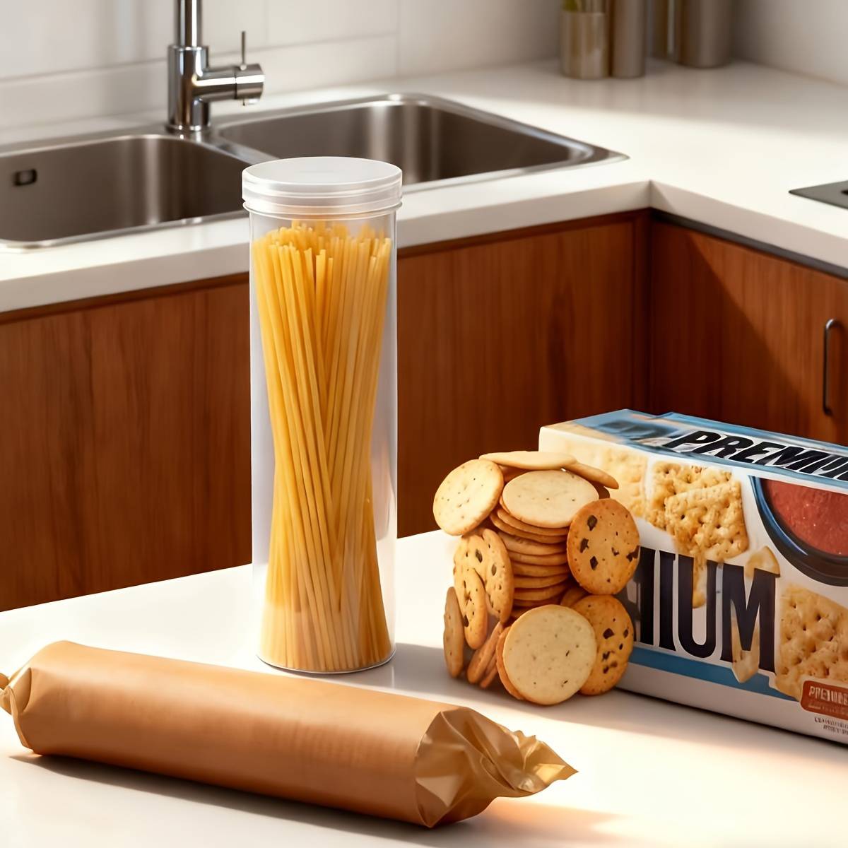 6 Pcs Airtight Jars Round or Square Rack | StorageOZ