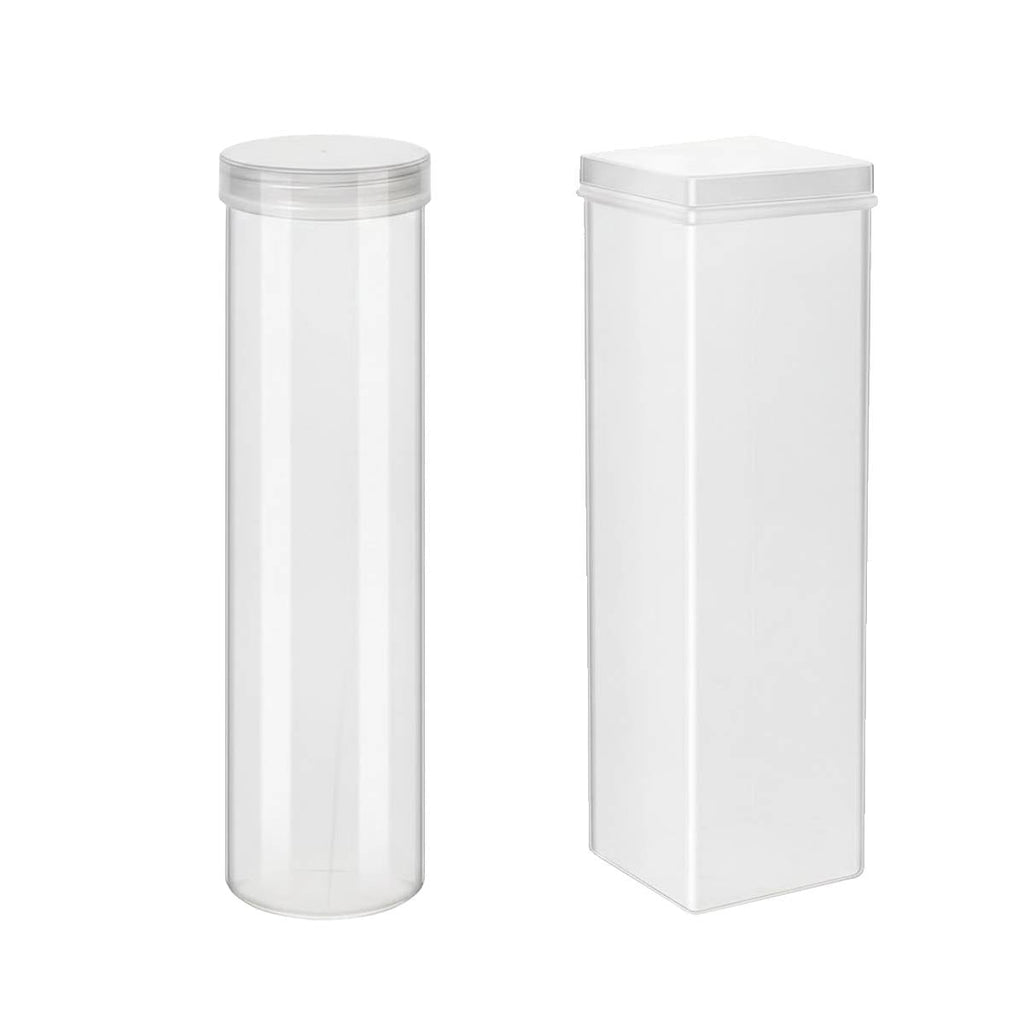6 Pcs Airtight Jars Round or Square Rack | StorageOZ