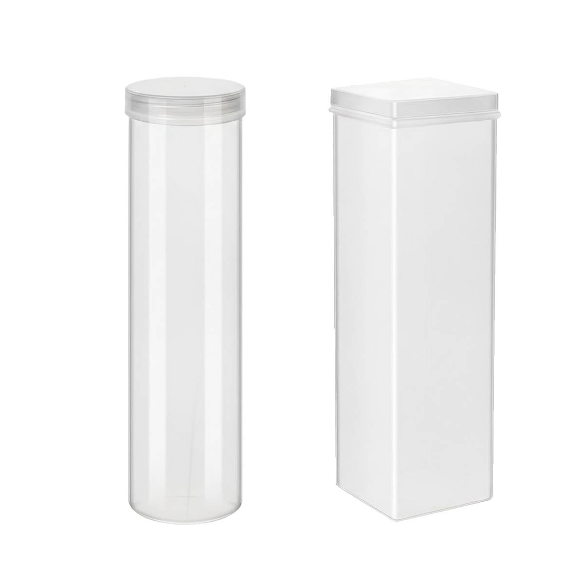 6 Pcs Airtight Jars Round or Square Rack | StorageOZ