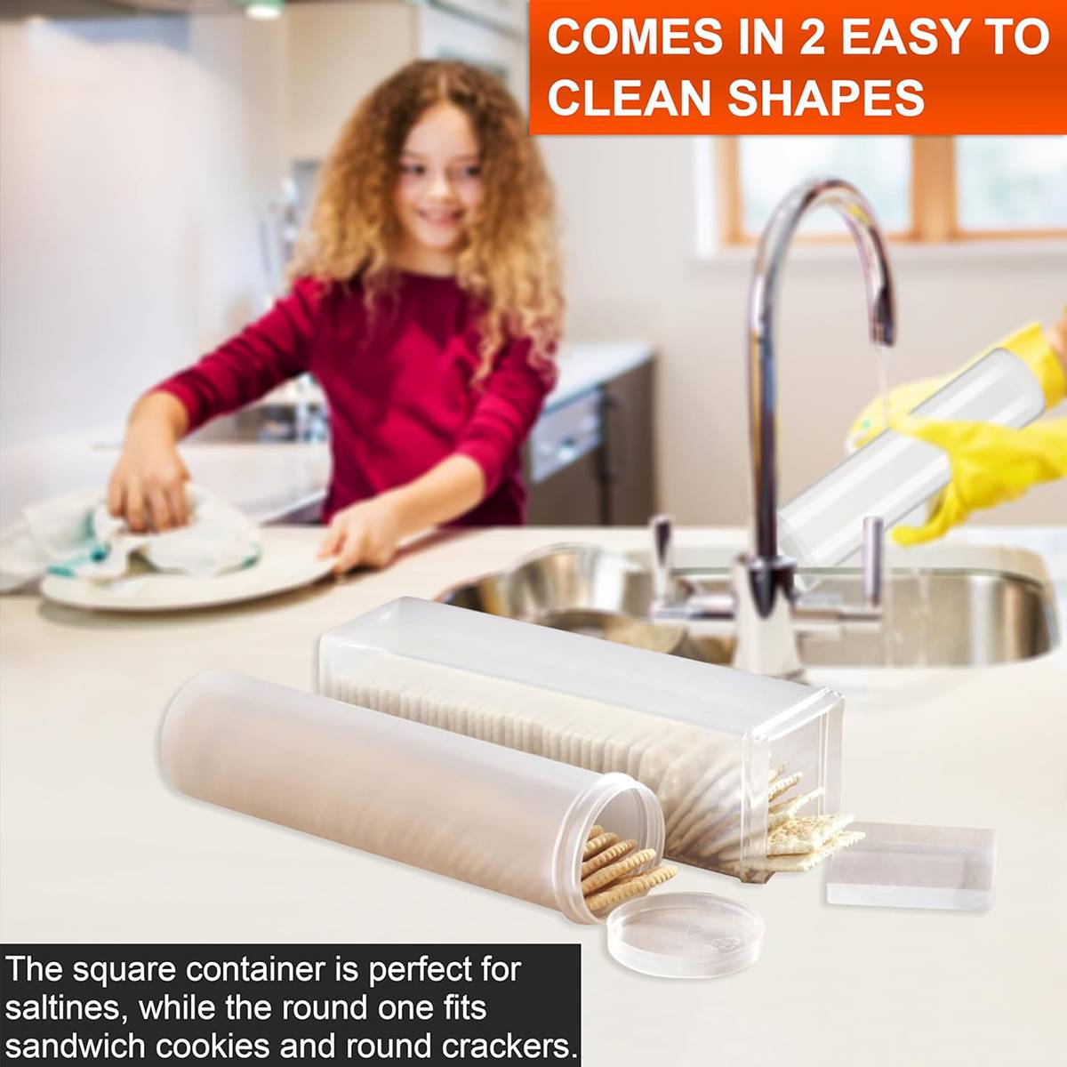 6 Pcs Airtight Jars Round or Square Rack | StorageOZ