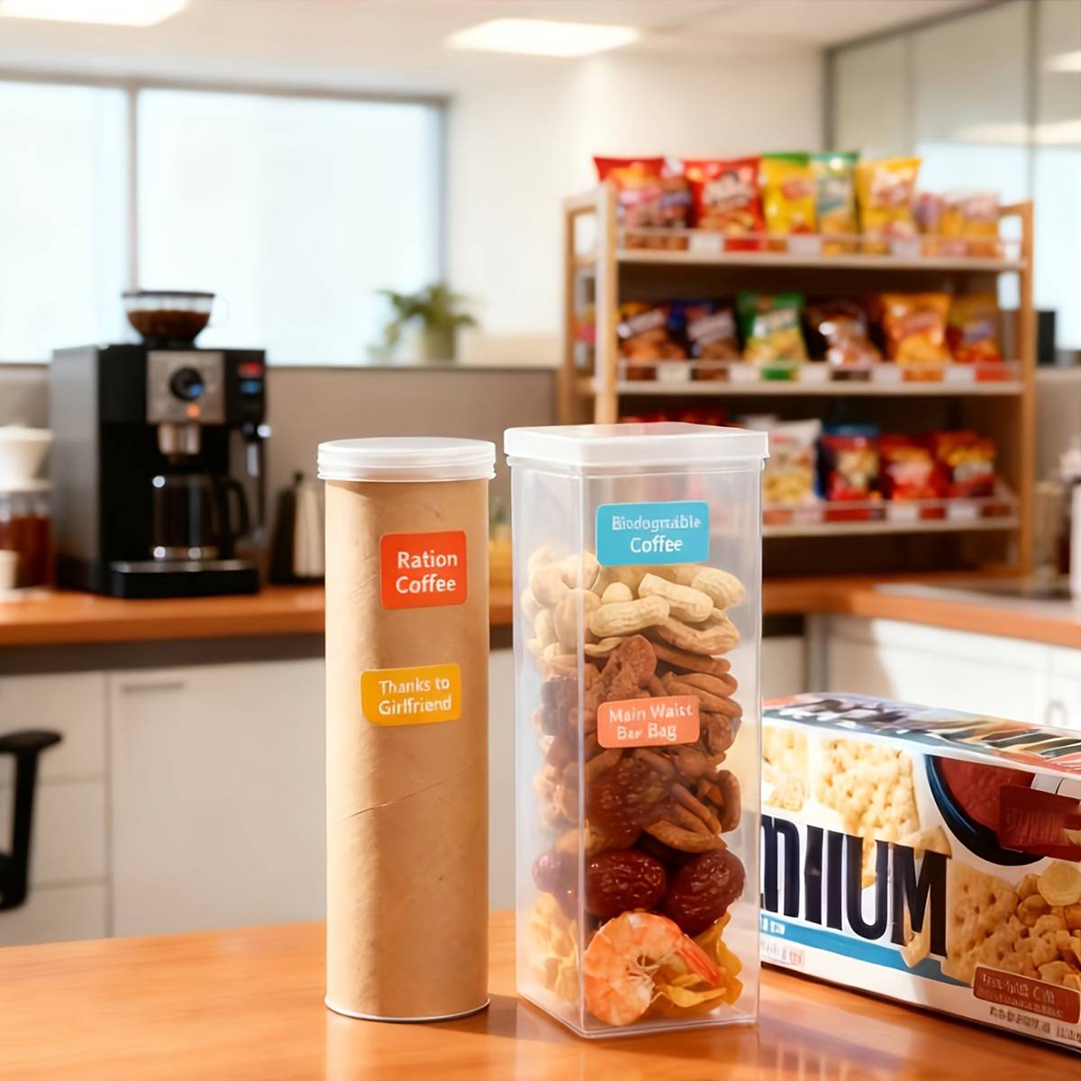 6 Pcs Airtight Jars Round or Square Rack | StorageOZ