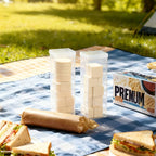 6 Pcs Airtight Jars Round or Square Rack | StorageOZ