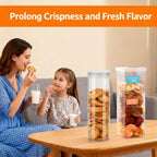 6 Pcs Airtight Jars Round or Square Rack | StorageOZ