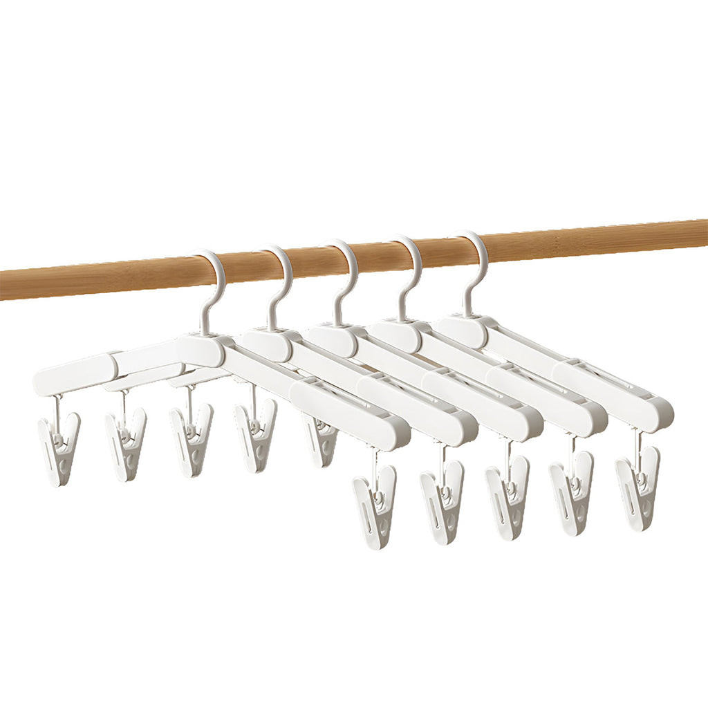 5 Pcs Foldable Plastic Hangers Two Styles | StorageOZ