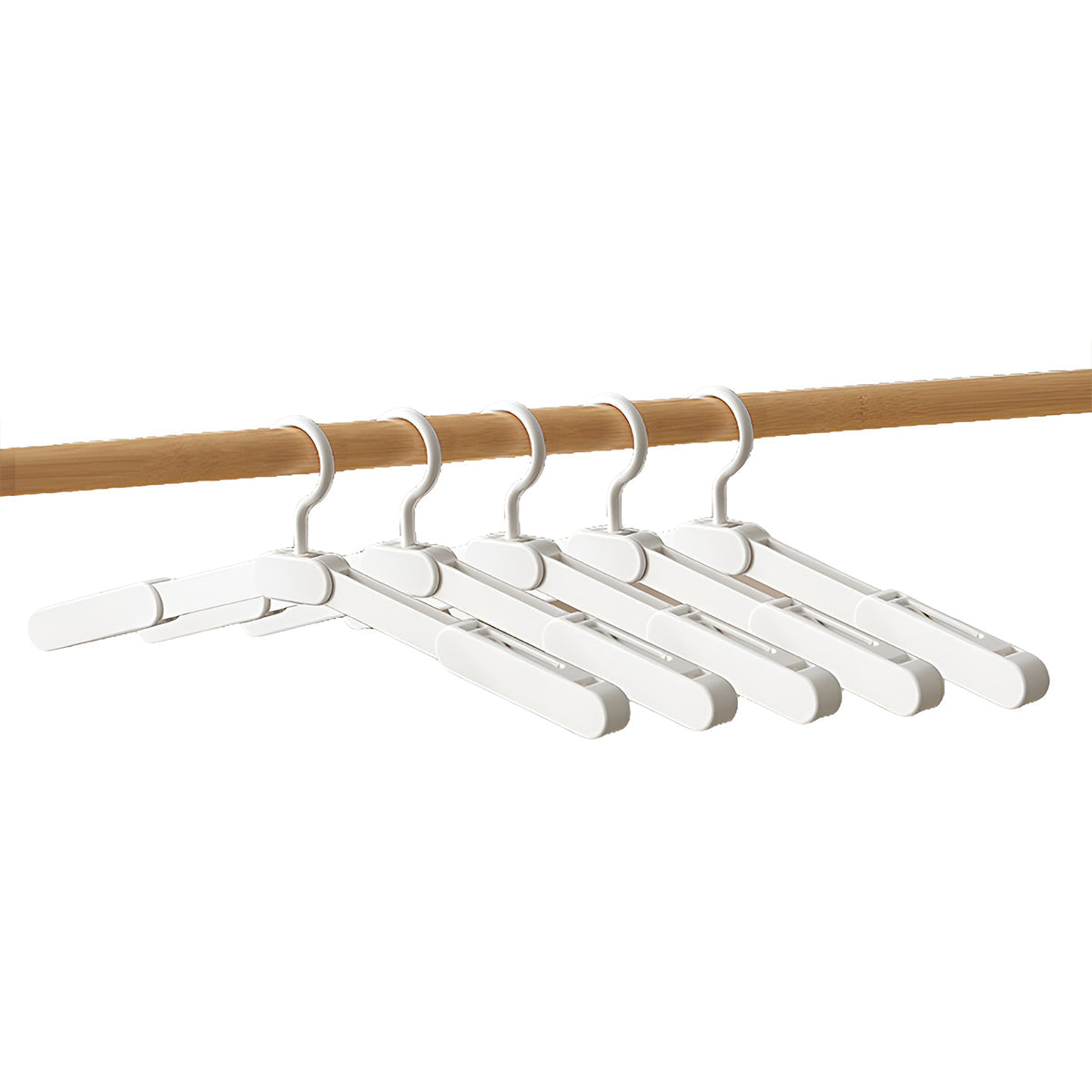 5 Pcs Foldable Plastic Hangers Two Styles | StorageOZ