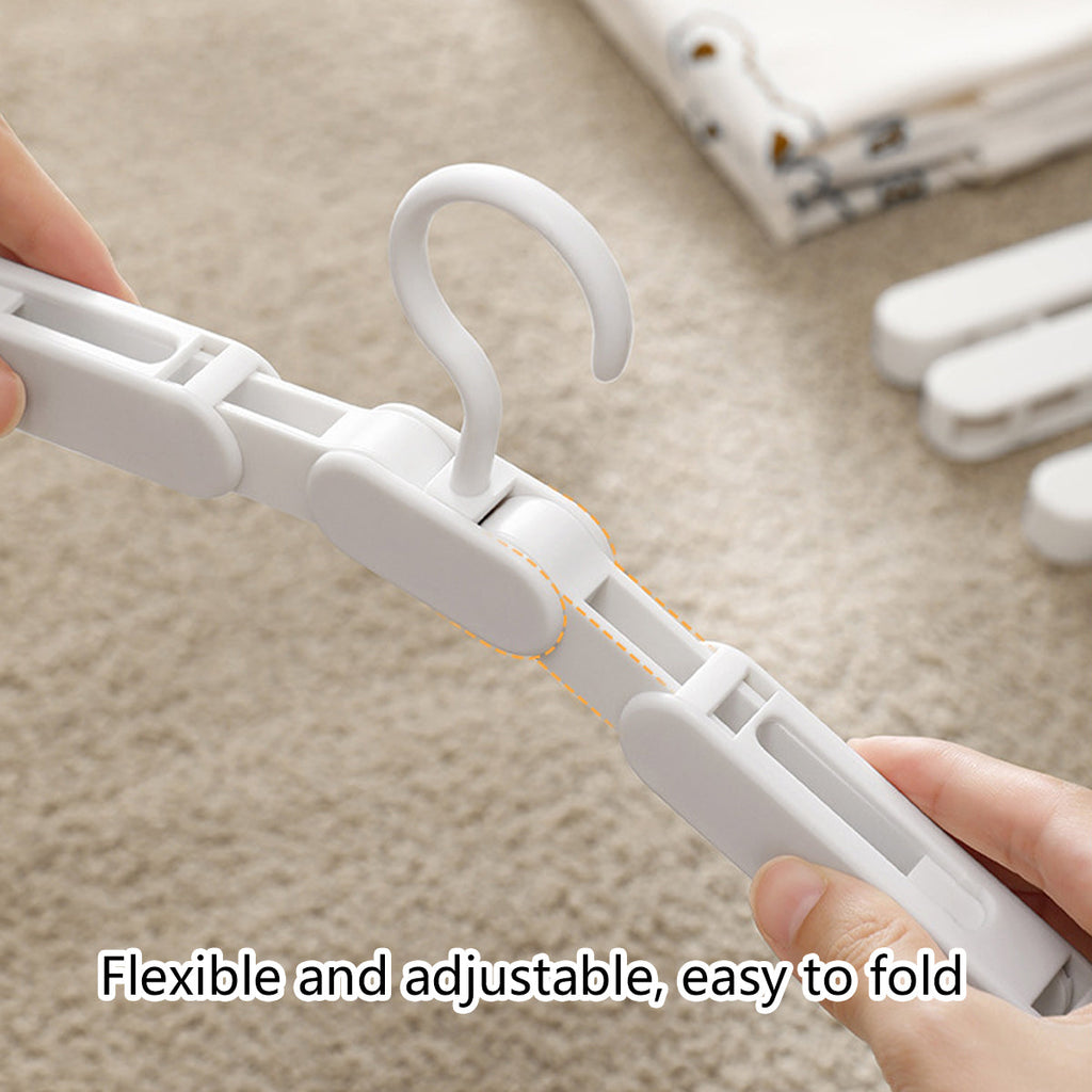 5 Pcs Foldable Plastic Hangers Two Styles | StorageOZ