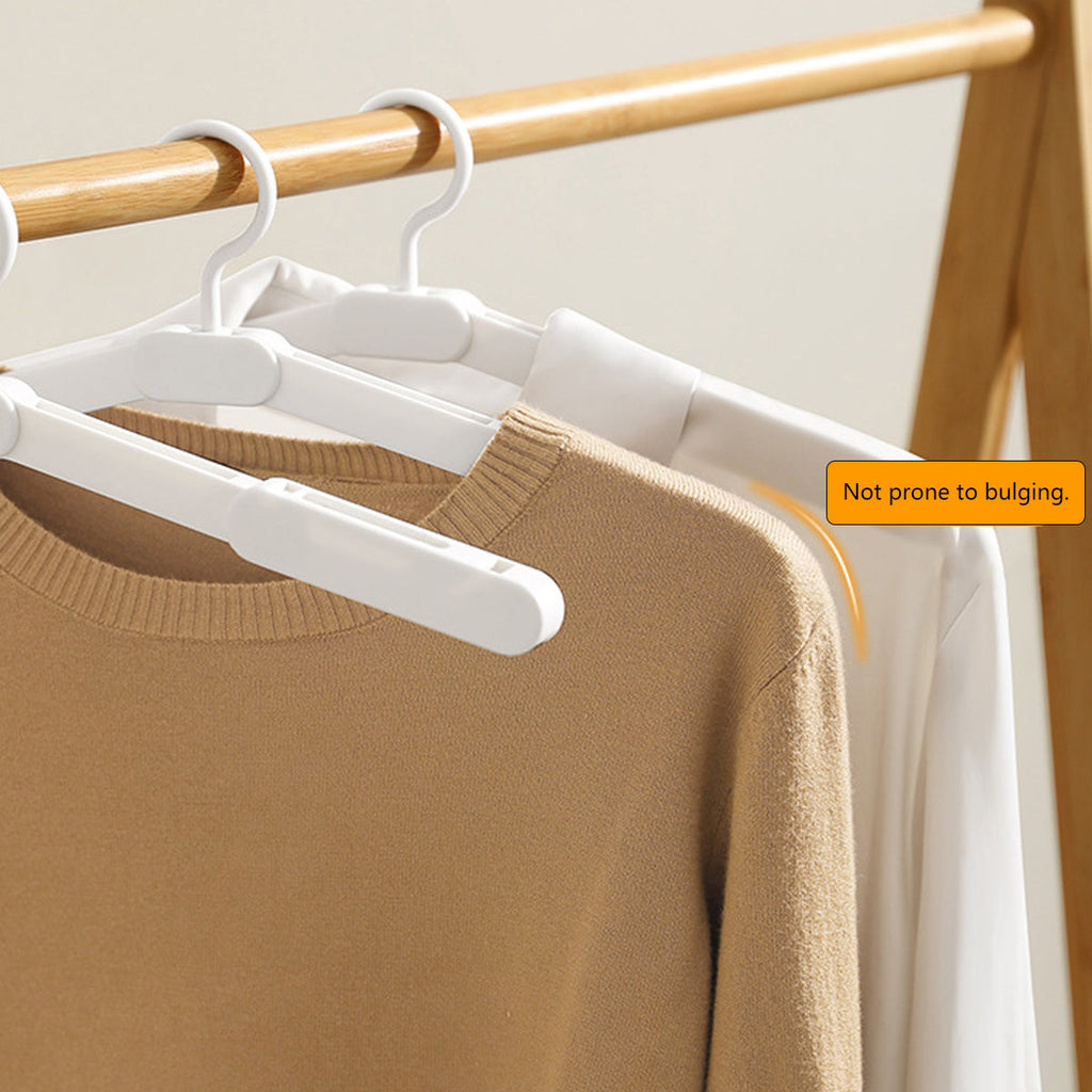 5 Pcs Foldable Plastic Hangers Two Styles | StorageOZ