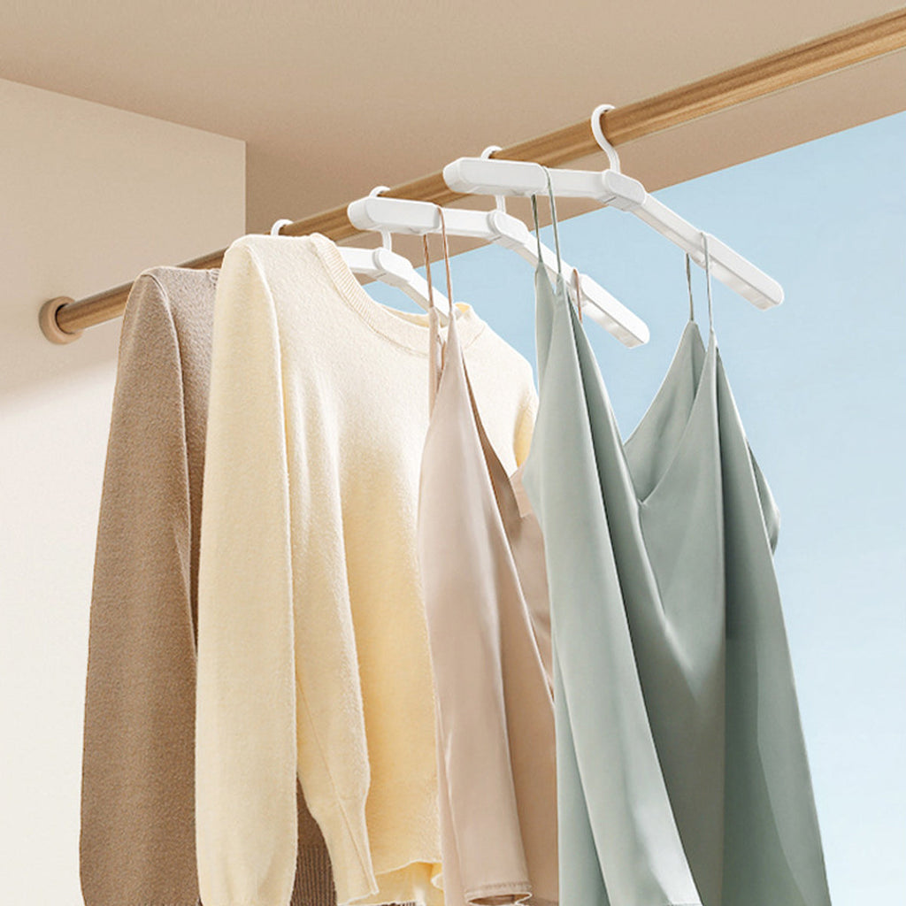 5 Pcs Foldable Plastic Hangers Two Styles | StorageOZ