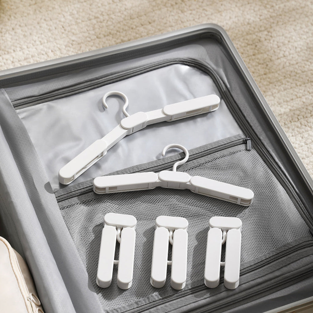 5 Pcs Foldable Plastic Hangers Two Styles | StorageOZ