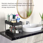 2 Tier Under Sink Pull Out Rack Two Colours | StorageOZ