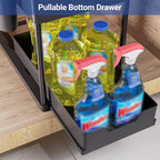 2 Tier Under Sink Pull Out Rack Two Colours | StorageOZ