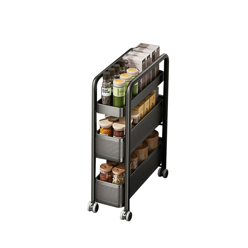 3 Tier Slim Pull Out Trolley Two Colours | StorageOZ