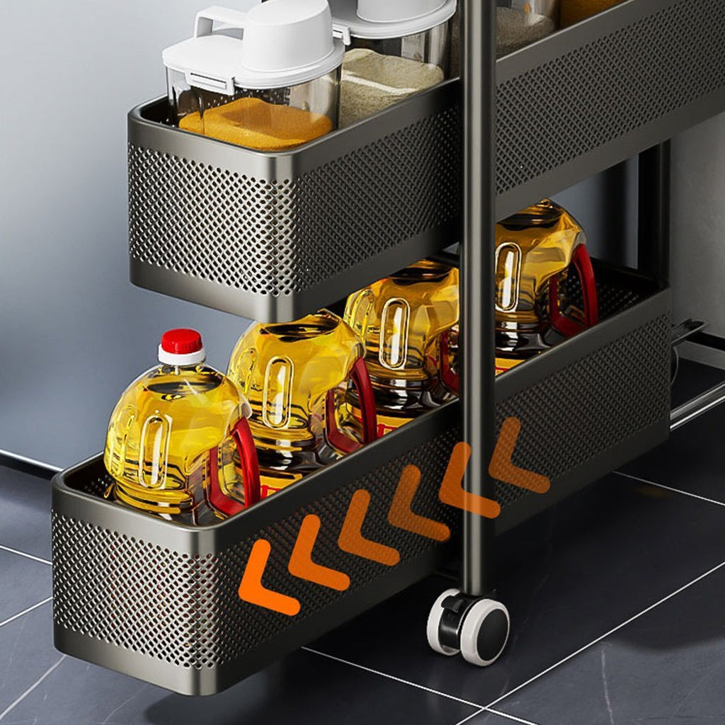 3 Tier Slim Pull Out Trolley Two Colours | StorageOZ