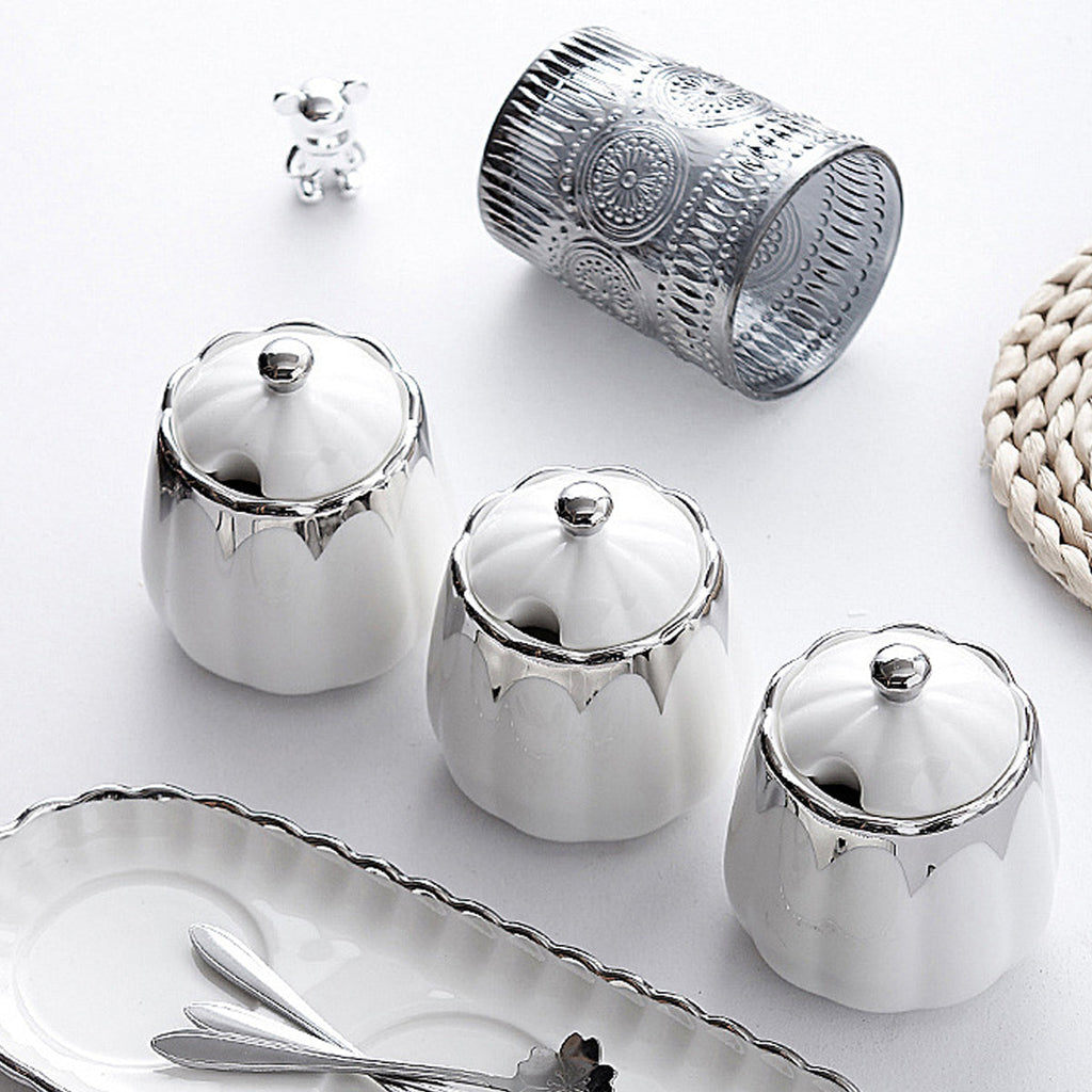 7 Pcs Spice Jars Two Tones Organiser Set | StorageOZ