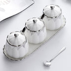 7 Pcs Spice Jars Two Tones Organiser Set | StorageOZ